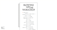 Desktop Screenshot of blowinguptheworkshop.com