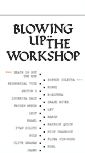 Mobile Screenshot of blowinguptheworkshop.com