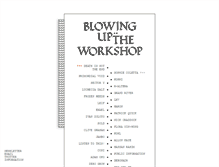 Tablet Screenshot of blowinguptheworkshop.com